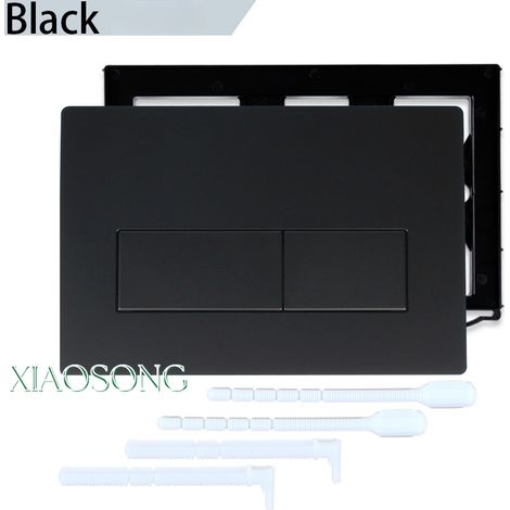 Noir-Panneau de remplacement pour réservoir encastré Geberit Sigma 115.770, accessoires pour réservoir de salle de bain UP300 UP320 - Non Original-KZQ (1/4)
