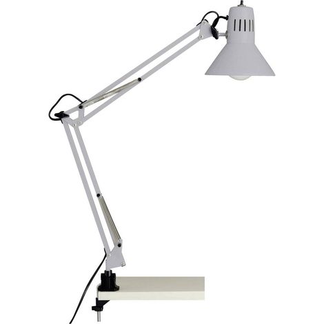 Brilliant Hobby 10802/11 Lampada con morsetto LED (monocolore) E27 40 W Titanio (1/2)
