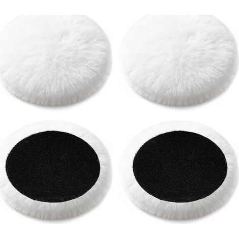 4 Pièces Disques Polissage, Tampon Polissage En Laine Douce 125mm Pour Perceuse Meuleuse D'Angle (1/5)