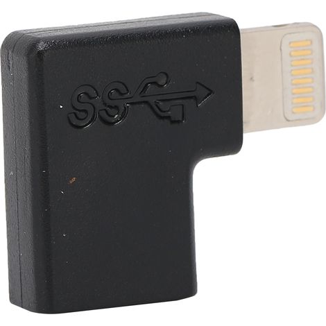 Adaptateur de câble de charge pour iPhone 12/11/Pro/Max/XS/XR/X/8/7/Plus/6S/SE2/iPad Pro Air Mini (compatible iOS mâle et USB-C femelle). (1/5)