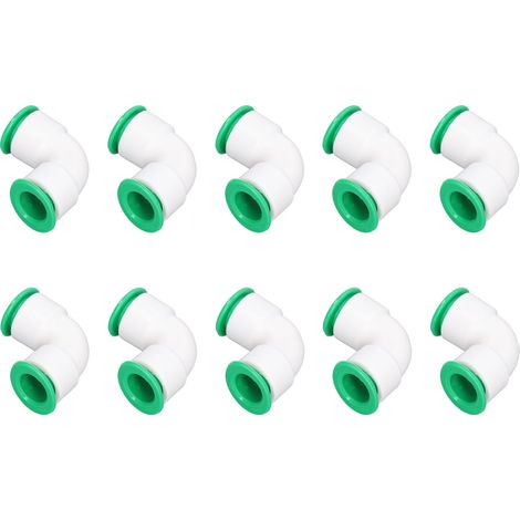 Kit de 10 raccords coudés PPR pour tuyau d'arrosage, connexion rapide, pour piscine, 20 mm / 0,79 po
