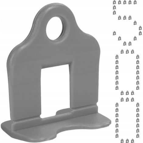 Système de nivellement de carreaux clips 1.5 mm 500 pièces SIMPLEFIX couleur grise (1/5)