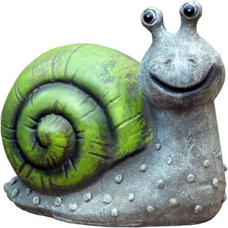 Ornement solaire lumières décoration de jardin lampe forme d\'escargot lumière Animal Statue pour jardin arrière-cour Patio (1/4)