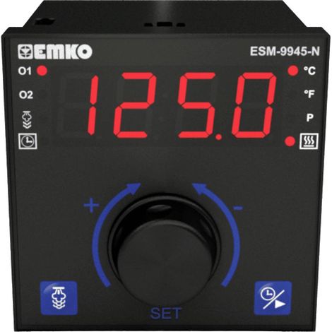 Emko ESM-9945-N 2 punti, P, PI, PD, PID Termostato Pt100 -200 fino a +1700 °C Relè 5 A (L x L x A) 100 x 96 x 96 mm (1/5)