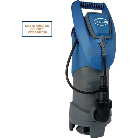 POMPE DE RELEVAGE 230V 0,75KW PLASTIQUE EAUX CHARGEES RENSON (1/2)