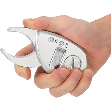 Pied à Coulisse de Graisse corporelle, Pied à Coulisse de Graisse de Peau Portable, Mesure de Graisse corporelle Haute précision alimentée par Batterie pour Hommes et Femmes (1/5)
