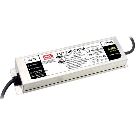 MEAN WELL ELG-200-C1400B-3Y LED-Treiber Konstantstrom 198.9 W 1400 mA 71 - 142 V/DC 3 in 1 Dimmer F