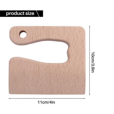 Lot de 2 couteaux en bois pour enfants, adaptés à la cuisine et sans danger pour les enfants. (1/5)