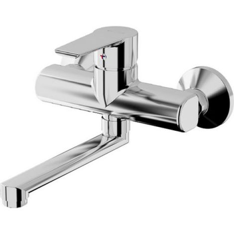 MISCELATORE MONOCOMANDO LAVELLO A MURO LINEA TEN Cromo