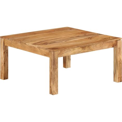 Table basse 80x80x40 cm Bois d'acacia massif (1/5)