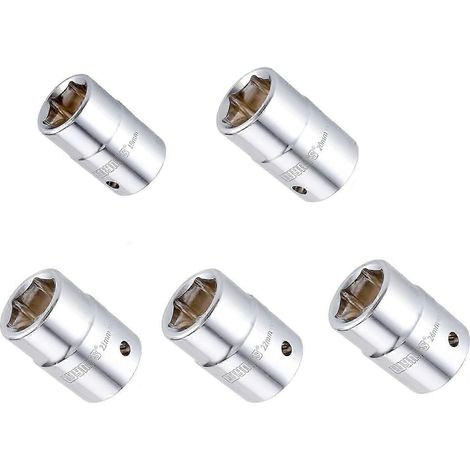 Lot de 5 adaptateurs hexagonaux pour clés à chocs métriques 3/4" (convertisseurs pour clés électriques) (1/5)