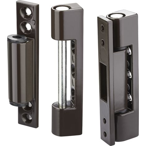 Fensterband Höhe 95 mm Aluminium braun, 2 Stück