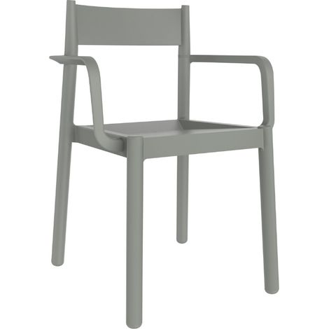 Fauteuil Danna garbar plastique vert - Lot de 4 (1/4)