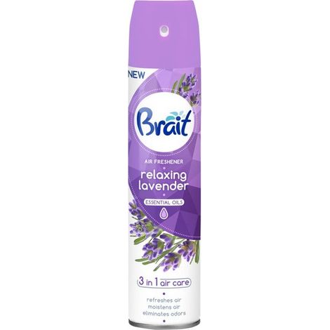 Ambientador Brait Essential Olis clásico con aroma a lavanda relajante, 300 ml.