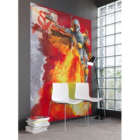 Papier Peint Boba Fett Star Wars Mandalorian 254X184 CM (1/3)