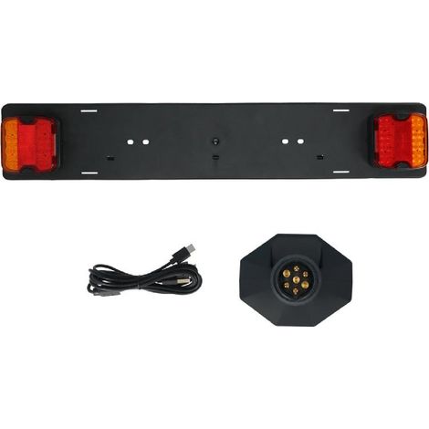 Rampe Eclairage Bluetooth Led Pour Remorque 78X14Cm Prise 7 Broches