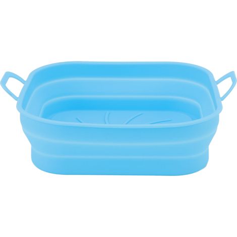 Ortviai Panier en silicone pour friteuse air chaud – 2 pièces bleues, résistant à la chaleur (jusqu’à 220 °C), facile à nettoyer (1/4)