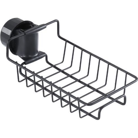 Porte Savon Sans Perçage en Acier Inoxydable pour Barre de Douche 18–27 mm – 2 Étagères de Salle de Bain Noires – Serviteur de Douche (1/5)