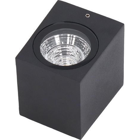 Applique murale LED extérieure 5W en aluminium étanche 85-265V pour couloir, terrasse, porche, éclairage extérieur, 8 x 7,5 x 6,5 cm, lumière blanche