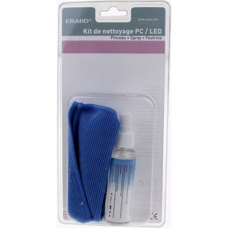 Erard - kit de limpieza de pc (brush + felt + spray 60 - 726439 - 3700117264391
