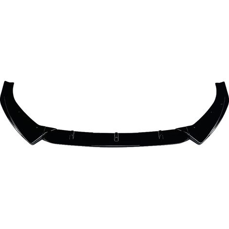 Spoiler delantero para parachoques, plástico ABS duradero, fácil instalación, color negro. (1/2)