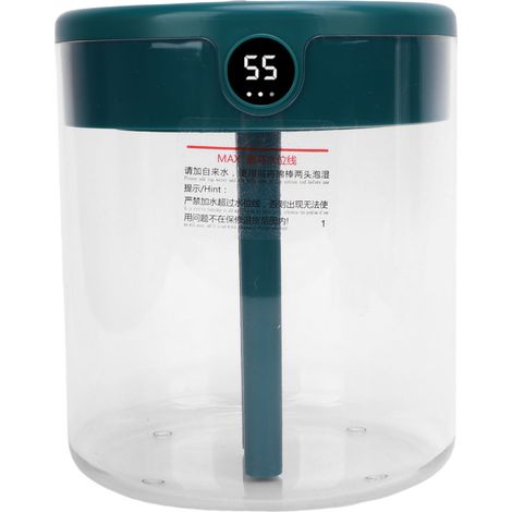 Humidificateur d'air à brume fraîche pour chambre à coucher, intérieur, 2 L, remplissage par le haut, arrêt automatique, silencieux, vert (1/5)