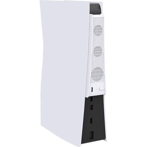 Nouveau système de refroidissement efficace pour consoles de jeux PS5 : radiateur USB avec 3 ventilateurs et port USB 3.0 supplémentaire. Compatible avec la console hôte PS5. (1/5)