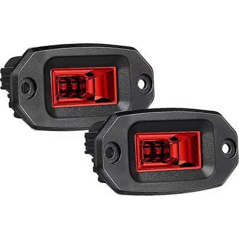 Barre lumineuse LED 20 W, projecteur encastré 4 pouces, phare antibrouillard de travail pour Jeep tout-terrain, SUV, UTV, bateau()
