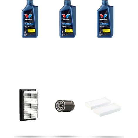 Kit tagliando 3 FILTRI e 3L OLIO compatibile con Honda Civic VII 1.3i 61kw dal 2004 (1/5)