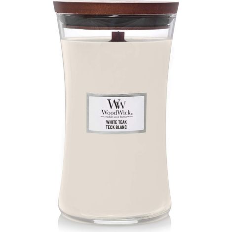 CANDELA CLESSIDRA GRANDE LARGE JAR WHITE TEAK (1/5)