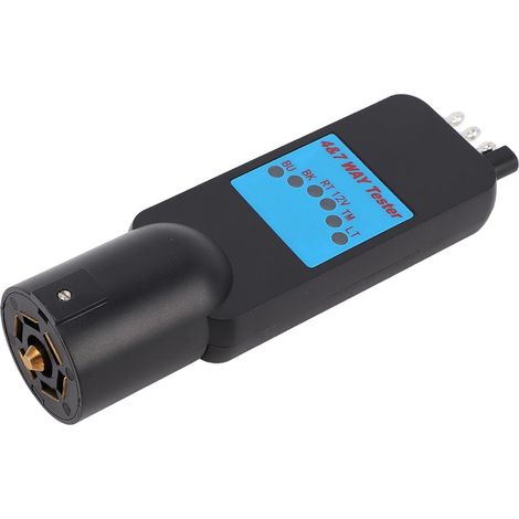 Testeur de Connecteur de Remorque 2 en 1 Testeur de Circuit D'éclairage de Remorque Durable pour un Diagnostic Rapide des Problèmes de Câblage du Véhicule Matériau en Laiton ABS (1/5)