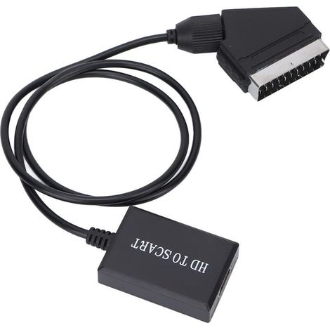 convertisseur hdmi vers péritel adaptateur audio vidéo hd 1080p pour hdmi vers péritel Sky Box Stb (1/5)