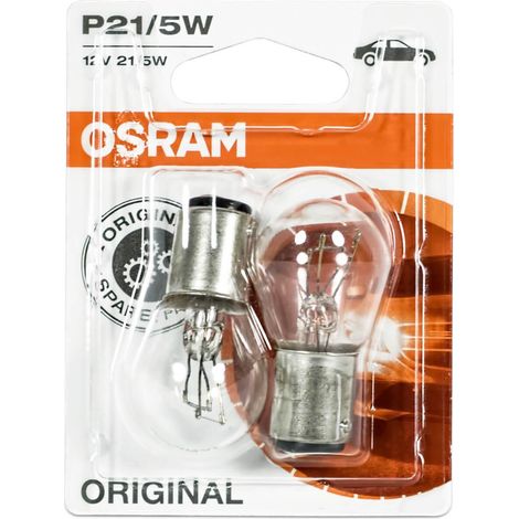 Osram Original Line 12V 7528-02B P21/5W Doppelblister (2 Stück) Signallampen - Auto Lampe Premium E-geprüft - Versand DE (1/3)