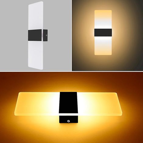 LED-Wandleuchte 6W 22x11cm Wasserdicht Hohe Helligkeit für Schlafzimmer Wohnzimmer