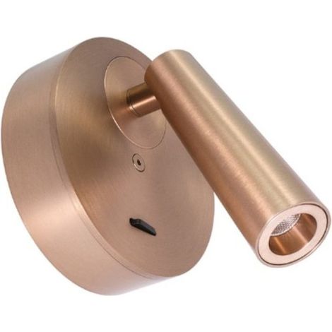 Applique classico gea led gap585 led alluminio champagne metacrilato orientabile