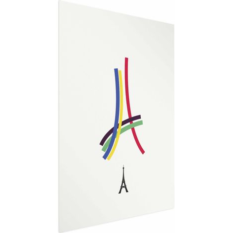 Poster – Eiffelturm – Farbgrafik – abstrakt (1/4)