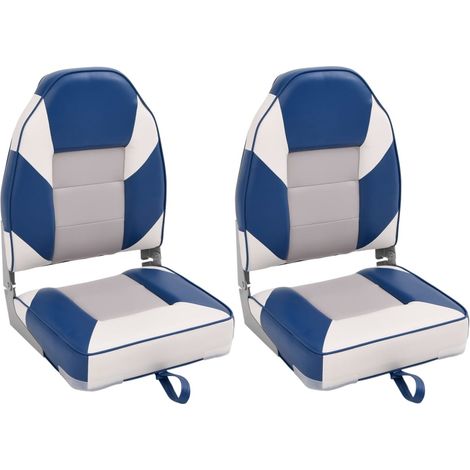 Asientos de barco plegables con respaldo alto 2 uds 39x43x58 cm vidaXL (1/5)