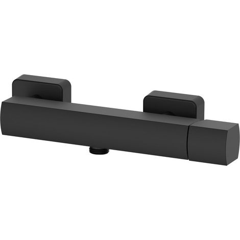 Miscelatore esterno doccia in ottone con finitura nero opaco - serie Marte (1/2)