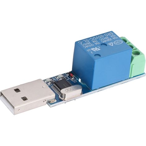 Module relais USB, interrupteur de commande type LCUS-1 CC 5 V avec puce de contrôle haute performance (1/5)