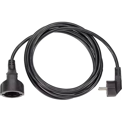 Bachmann 341.185 Strom Verlängerungskabel 16 A Schwarz 3.00 m H05VV-F 3G 1,5 mm² (1/2)