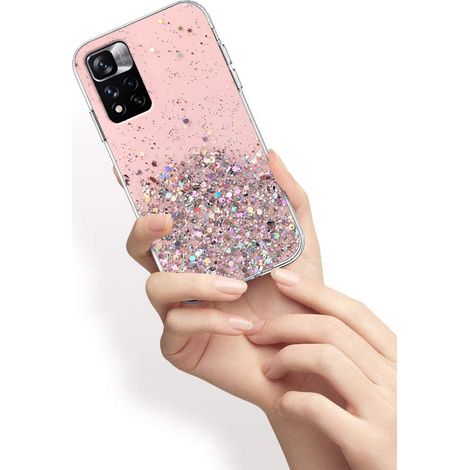 Funda para Xiaomi Redmi Note 11 Pro 4G/5G, brillante, rosa. (1/3)