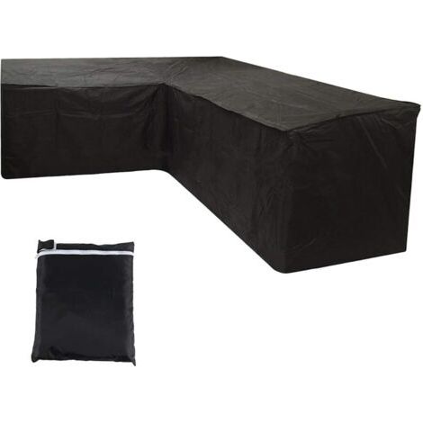 Housse Canapé D'angle de Jardin, Protection de Meubles de Forme en L, 420D Tissu Oxford de Haute Qualité, Anti-poussière et Imperméable, pour Meubles de Salon Patio Extérieur (1/5)