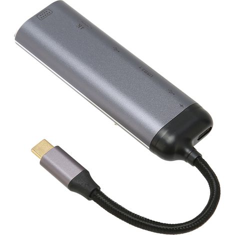 Cet adaptateur USB-C et Ethernet RJ45, compatible avec les écrans 4K, présente un design moderne, des vitesses de transfert de données rapides et une connectivité sans faille dans tous les environneme (1/4)