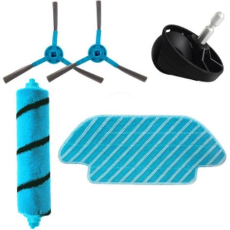 Kit brosse latérale, chiffon et roue pour balai Cecotec Conga 4090, 5090 et 6090 (1/4)