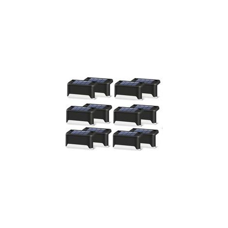 Lot de 12 lampes solaires pour escaliers et terrasses (1/5)