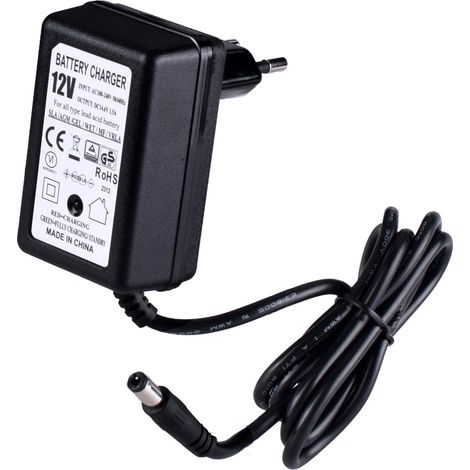 Chargeur de Batterie au Plomb 12V 1500mA Multiprotection avec Circuit PFC Adapté pour véhicules Enfants, Jouets, Motos, etc avec Sortie CC 55 x 21 (1/5)