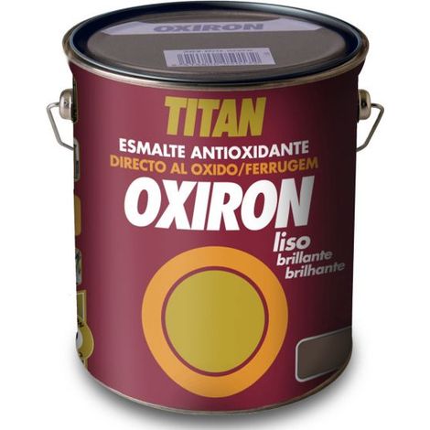 -CAHERSA- PINTURA OXIRON LISO TABACO 4LT TITAN (1/2)