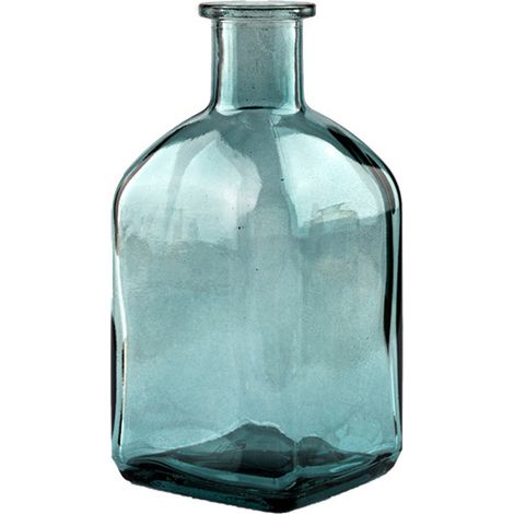 Vase En Verre Transparent - 13 x 6,2 cm - Pour Décoration Intérieure Bureau Salon Salle À Manger - Lot De 1 (1/5)