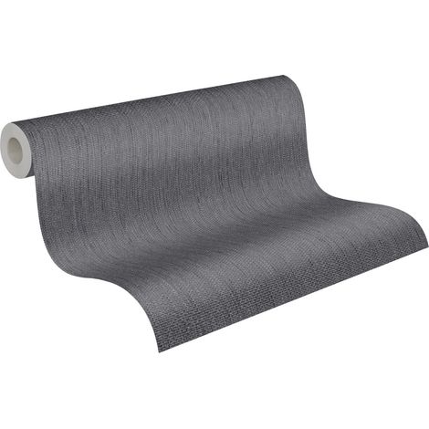 Papier peint intissé moderne bleu gris anthracite Tapisserie pailleté uni idéal couloir Papier peint élégant gris satiné pour chambre (1/5)