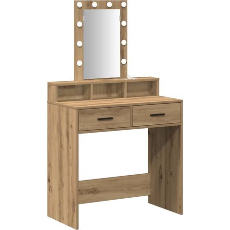 Maison Exclusive - Schminktisch mit Speicher Braun 79 x 41 x 140